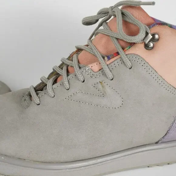 Tretorn Gray and Purple Sneakers - Picture 3 of 9